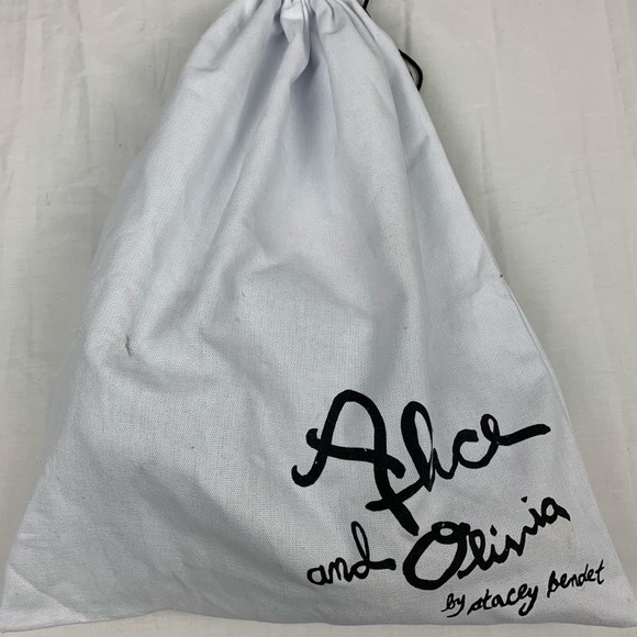 Alice Olivia Size 6 Blue Pointed Toe Suede Leather Pumps Dina Whipstitch Brazil - Picture 16 of 16